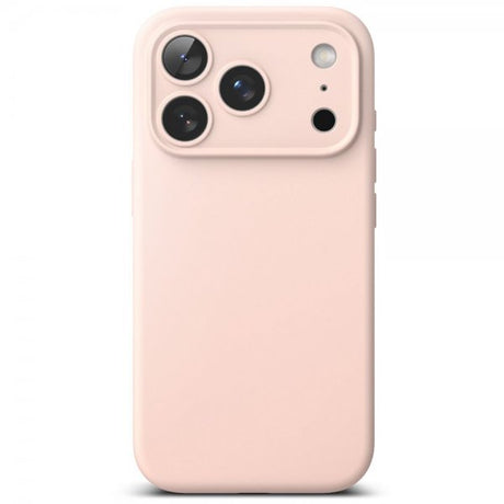 Ringke iPhone 17 Pro Deksel Silicone Magnetic Pink Sand