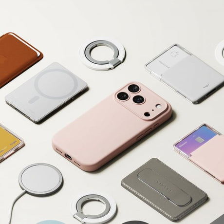 Ringke iPhone 17 Pro Deksel Silicone Magnetic Pink Sand