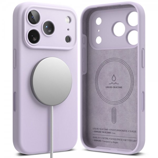 Ringke iPhone 17 Pro Deksel Silicone Magnetic Svart