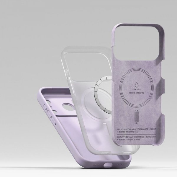 Ringke iPhone 17 Pro Deksel Silicone Magnetic Svart