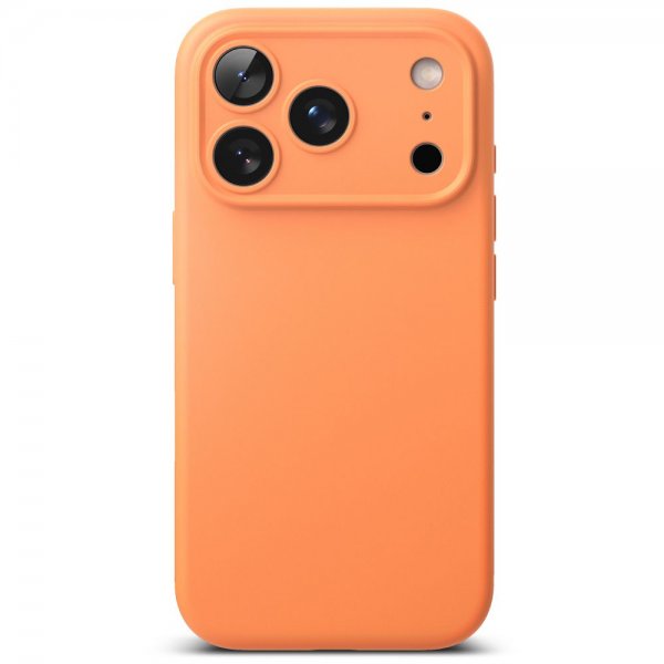 Ringke iPhone 17 Pro Deksel Silicone Magnetic Tangerine