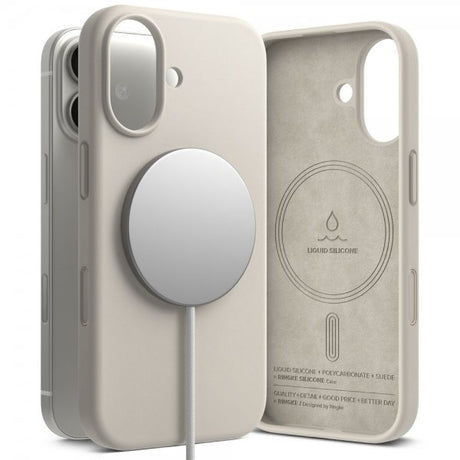 Ringke iPhone 17 Deksel Silicone Magnetic Stone