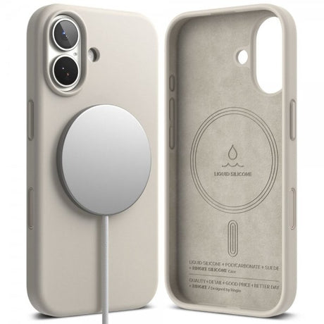 Ringke iPhone 17 Deksel Silicone Magnetic Stone