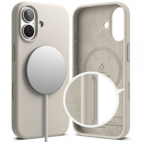 Ringke iPhone 17 Deksel Silicone Magnetic Stone