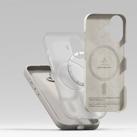 Ringke iPhone 17 Deksel Silicone Magnetic Stone