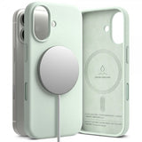 Ringke iPhone 17 Deksel Silicone Magnetic Soft Mint