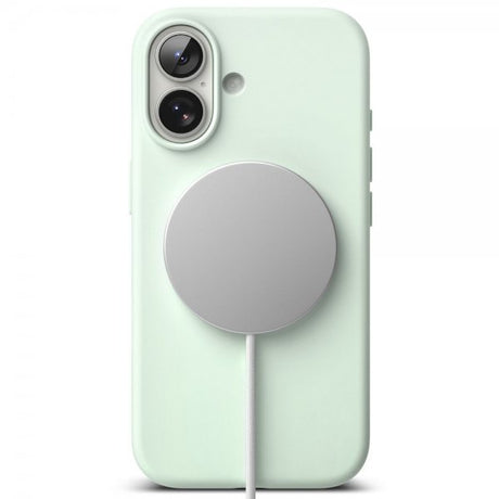 Ringke iPhone 17 Deksel Silicone Magnetic Soft Mint