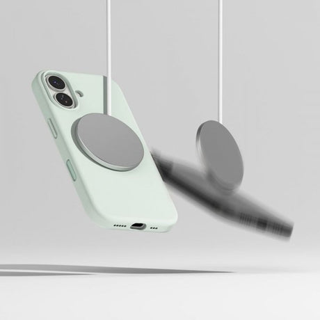 Ringke iPhone 17 Deksel Silicone Magnetic Soft Mint