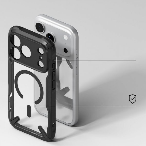 Ringke iPhone 17 Pro Max Deksel Fusion X Magnetic Svart