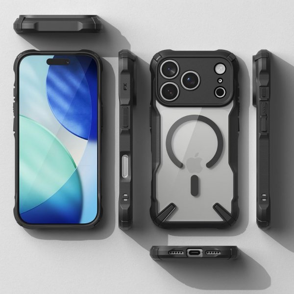 Ringke iPhone 17 Pro Max Deksel Fusion X Magnetic Svart
