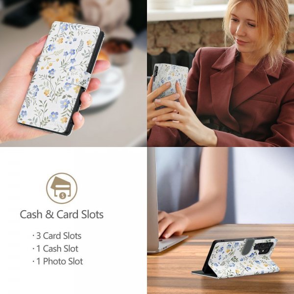 Tech-Protect Samsung Galaxy A17/Galaxy A26 Etui Wallet Blomstermønster