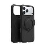Torras iPhone 17 Pro Deksel Ostand Q3 Silicone Obsidian Black