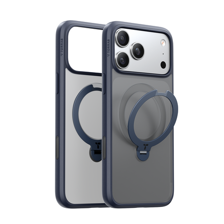 Torras iPhone 17 Pro Max Deksel Ostand Q3 Spin Deep Blue