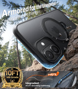 Torras iPhone 17 Deksel Ostand Q3 Spin Obsidian Black