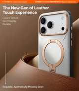 Torras iPhone 17 Pro Deksel Ostand Q3 Vegskin Pearl Gray