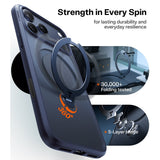 Torras iPhone 17 Pro Max Deksel Ostand Q3 Spin Deep Blue
