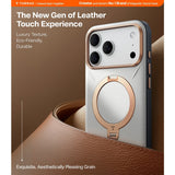 Torras iPhone 17 Pro Max Deksel Ostand Q3 Vegskin Pearl Gray