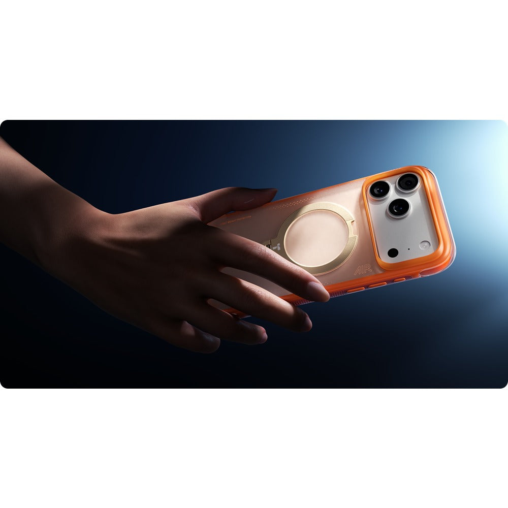 Torras iPhone 17 Pro Max Deksel Ostand Q3 Air Energy Oransje
