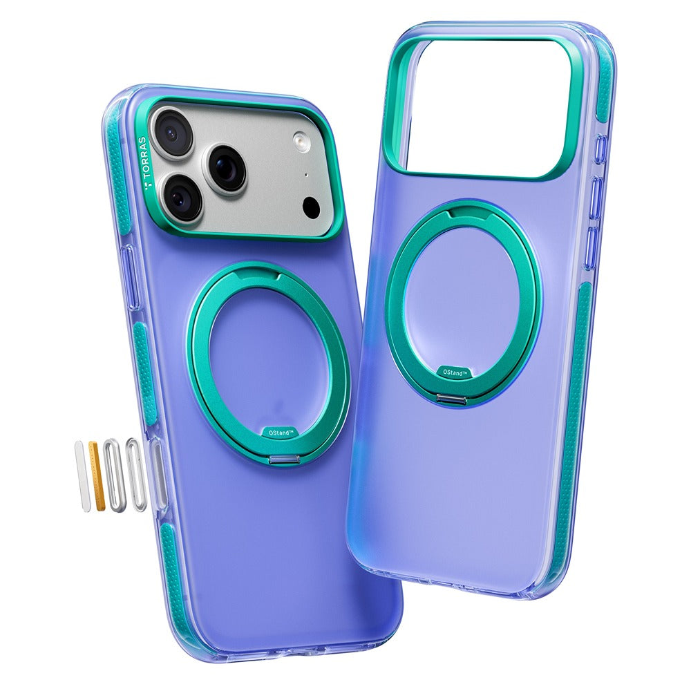 Torras iPhone 17 Pro Max Deksel Ostand O3 Hue Indigo Blue