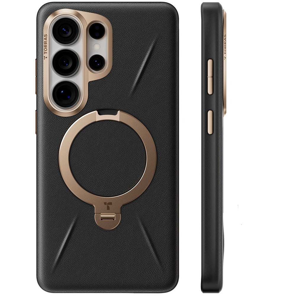 Torras Samsung Galaxy S26 Ultra Deksel Ostand Q3 Vegskin Obsidian Black