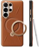 Torras Samsung Galaxy S26 Ultra Deksel Ostand Q3 Vegskin Amber Brown