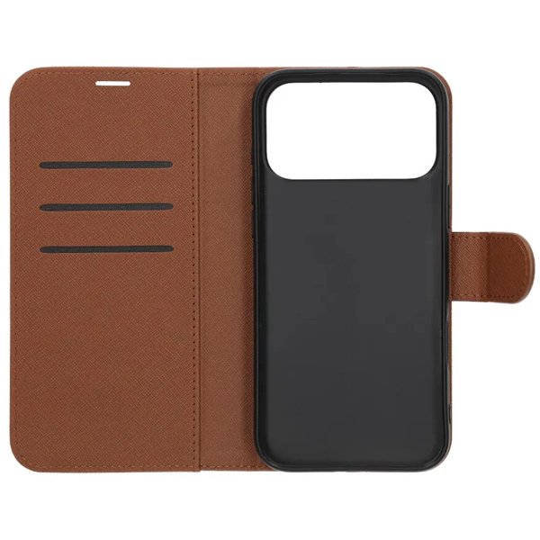 iPhone 17 Pro Etui med Kortlomme stativfunksjon Brun