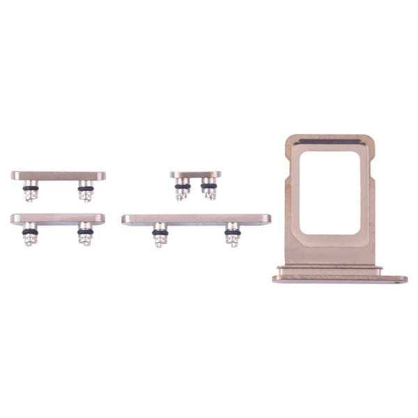 Knapper og SIM-kortholdere for iPhone 16 Pro og 16 Pro Max - sandfarget titan