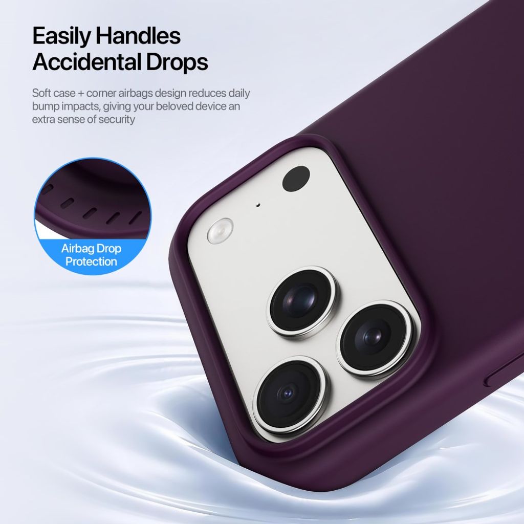 Dux Ducis iPhone 17 Pro/iPhone 18 Pro Deksel Piel Series MagSafe Rød