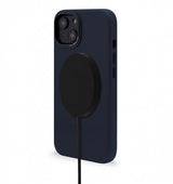 Decoded iPhone 14 Plus Deksel Leather Backcover Navy