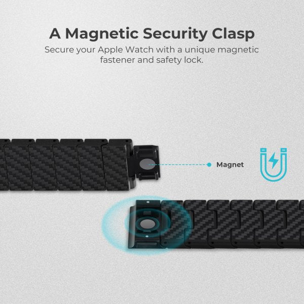 Pitaka Apple Watch Armbånd Carbon Fiber Watch Band Modern
