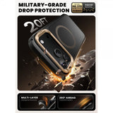 Supcase iPhone 17 Pro Deksel Ares Flip MagSafe Gull