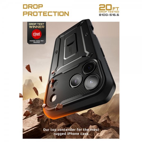 Supcase iPhone 17 Pro Deksel UB Pro Svart