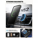 Supcase iPhone Air Deksel Ares Flip MagSafe Svart