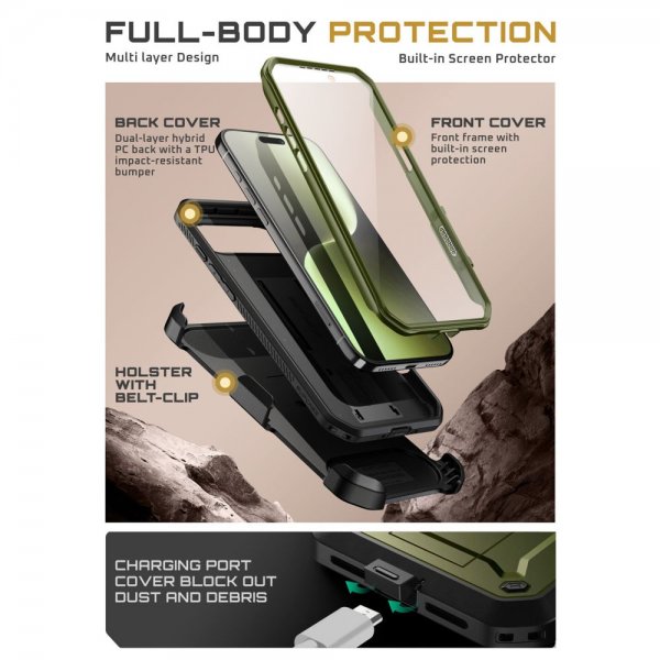 Supcase iPhone Air Deksel UB Pro Grønn