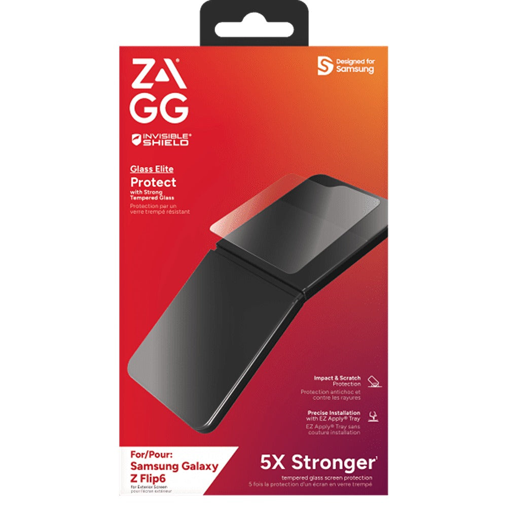 Zagg InvisibleShield Samsung Galaxy Z Flip 6/Flip 7 FE Skjermbeskytter Glass Elite