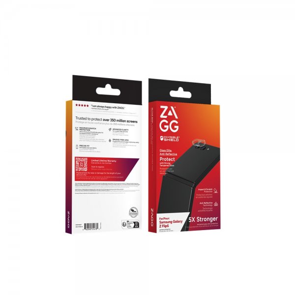 Zagg InvisibleShield Samsung Galaxy Z Flip 6/Flip 7 FE Kamerabeskytter Glass Elite Camera Protector
