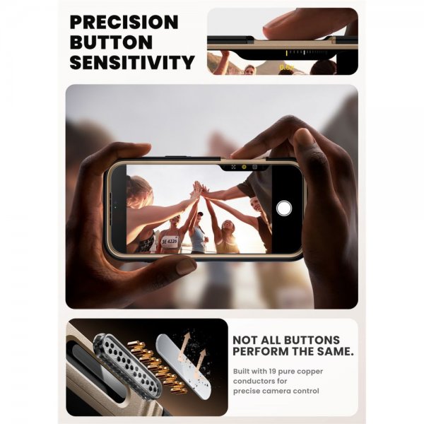 Supcase iPhone 17 Pro Max Deksel Ares Flip MagSafe Gull