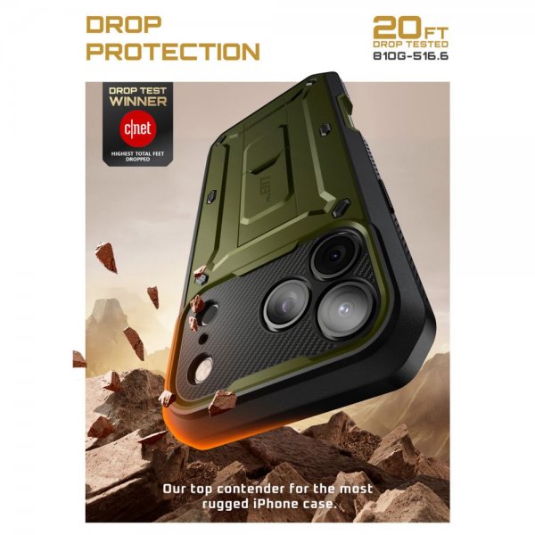 Supcase iPhone 17 Pro Max Deksel UB Pro Grønn