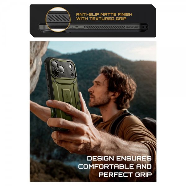 Supcase iPhone 17 Pro Max Deksel UB Pro Grønn