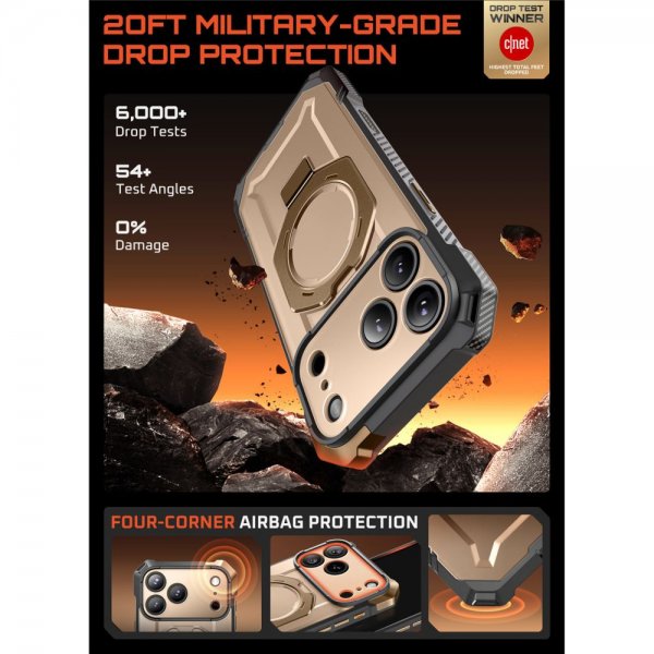 Supcase iPhone 17 Pro Max Deksel UB Grip MagSafe Gull
