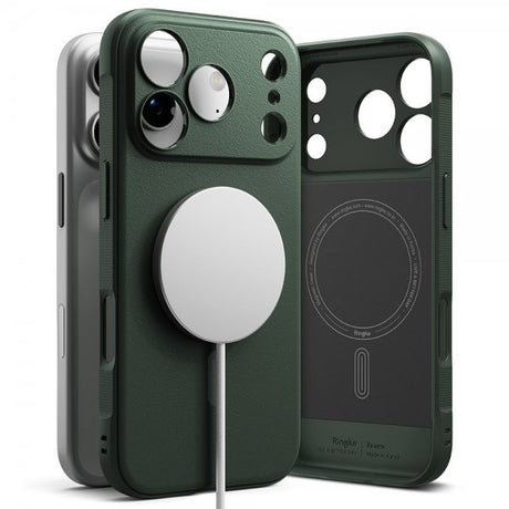 Ringke iPhone 17 Pro Deksel Onyx Magnetic Grønn