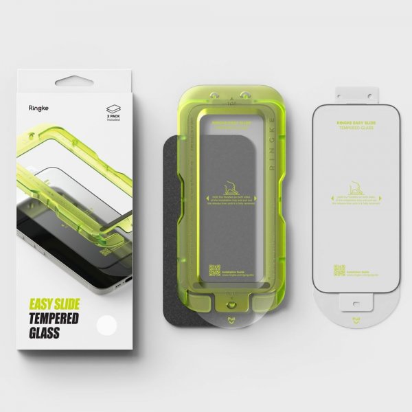 Ringke iPhone 17 Skjermbeskytter Easy Slide 2-pakning