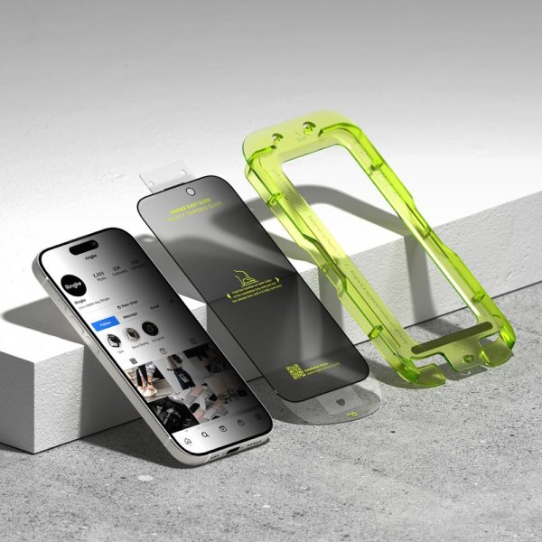Ringke iPhone 17 Skjermbeskytter Easy Slide Privacy 2-pakning