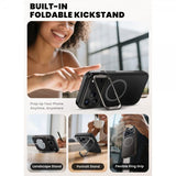 Supcase iPhone 17 Pro Deksel Ares Flip MagSafe Svart