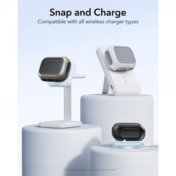 ESR AirPods Pro 3 Deksel Orbit Hybrid HaloLock Svart