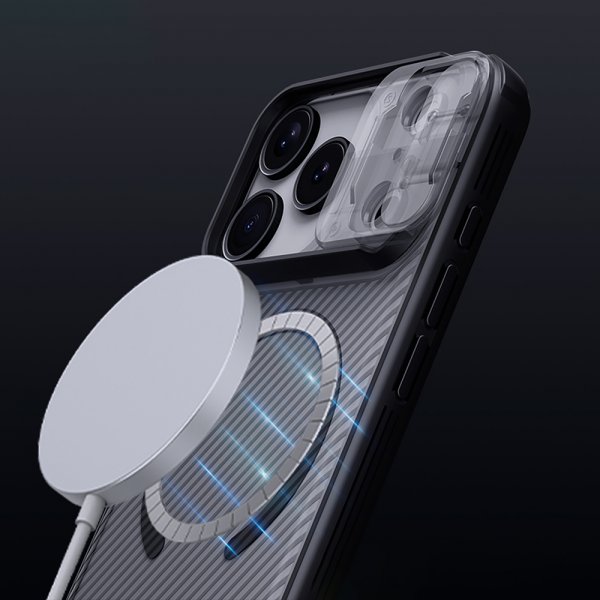Nillkin iPhone 17 Pro Deksel CamShield Pro MagSafe Transparent Svart