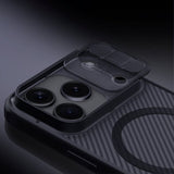Nillkin iPhone 17 Pro Max Deksel CamShield Pro MagSafe Transparent Svart