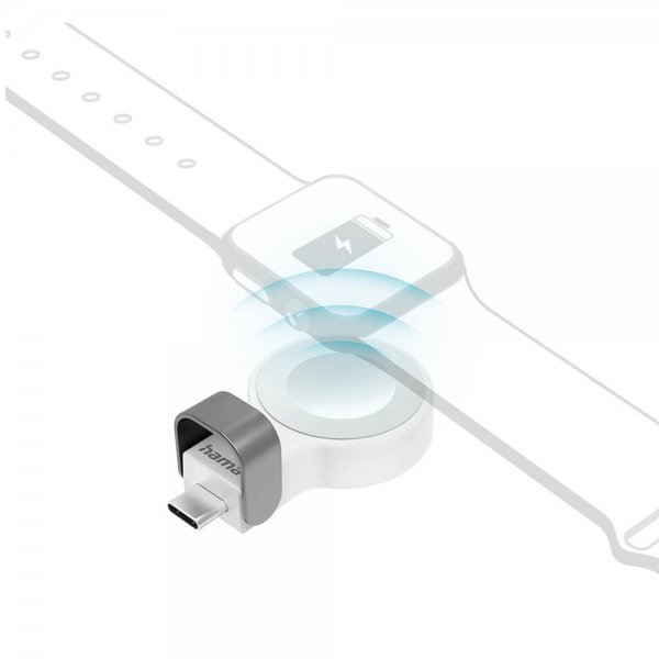 Hama Apple Watch Lader med USB-C kontakt Hvit