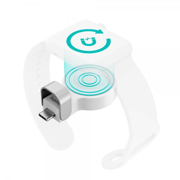 Hama Apple Watch Lader med USB-C kontakt Hvit