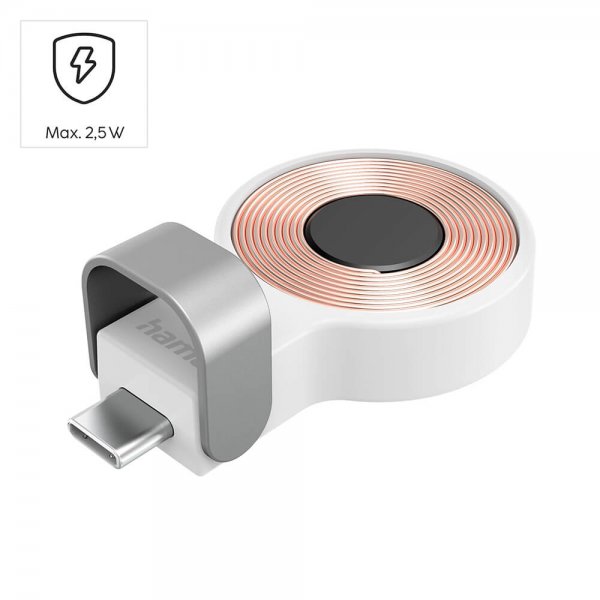 Hama Apple Watch Lader med USB-C kontakt Hvit